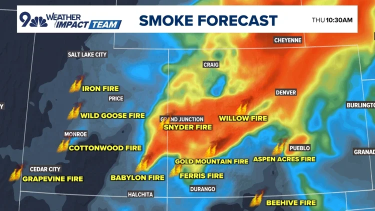 Dry, hot, and windy weather continues into Thursday