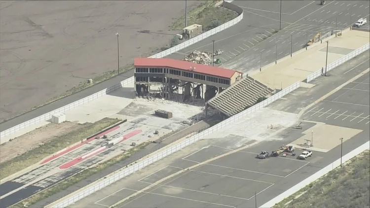 Demolition of former Colorado dragstrip underway