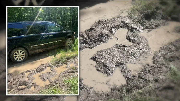 Men discover woman trapped alive in mud for 3 days...