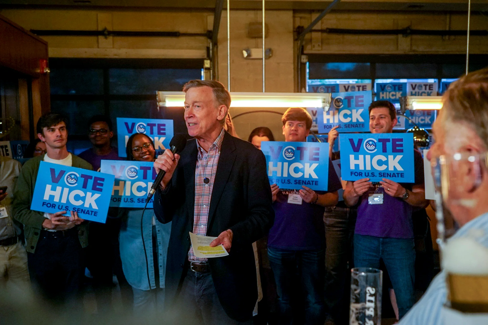 Incument Sen. John Hickenlooper defeats challenger Julie...