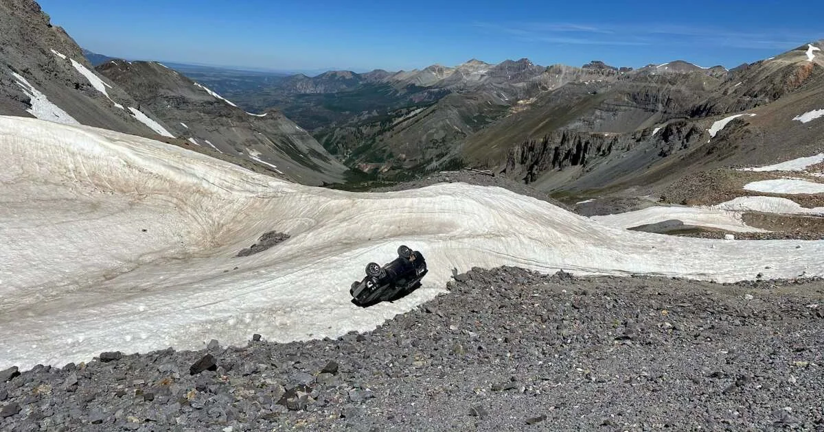 Driver crashes off Imogene Pass near Telluride Thursday...