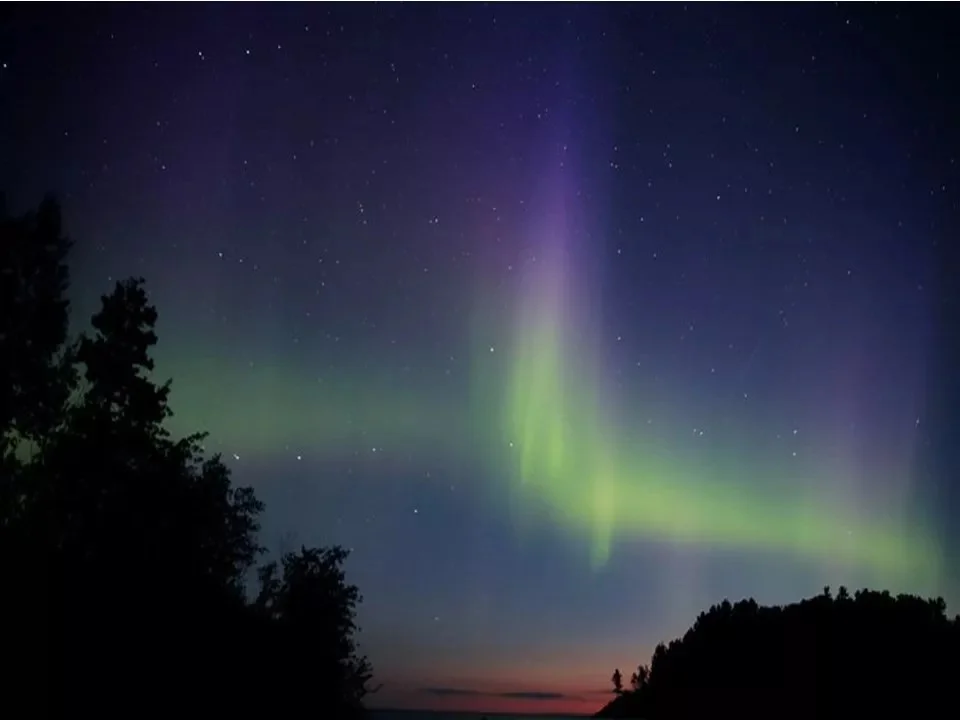 Look up! Northern Lights might be visible on the...