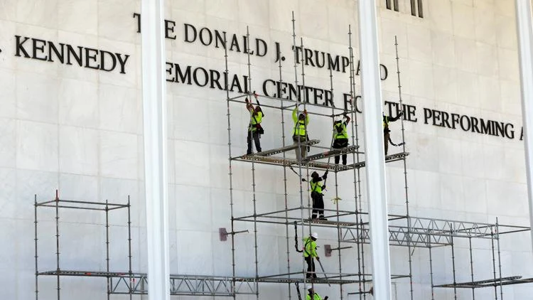 Trump's name poised to be removed from Kennedy Center...