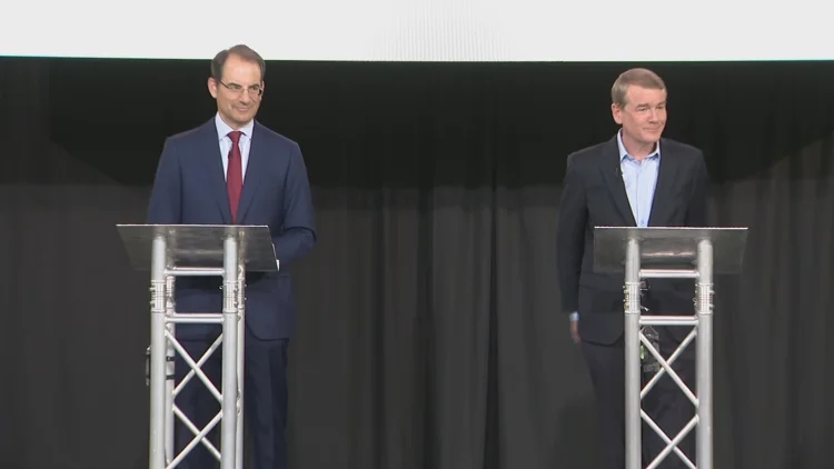 Weiser, Bennet disagree over anti-Trump tactics in 9NEWS...