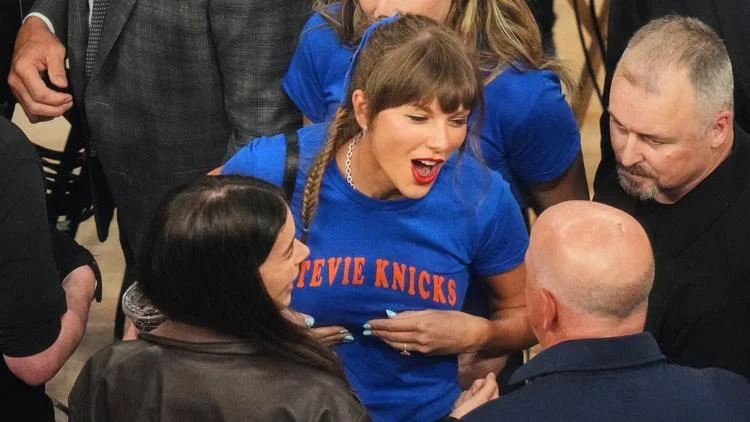 Taylor Swift attends Spurs-Knicks NBA Finals Game 4 at...