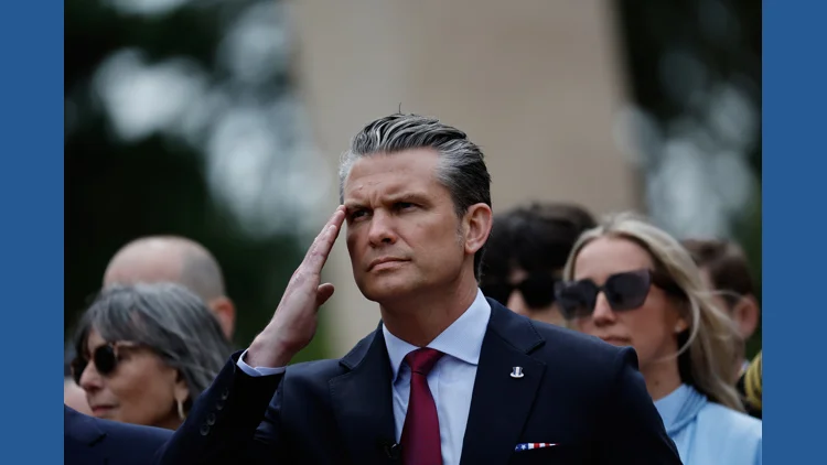 Hegseth invokes immigration and ‘invasion’ in D-Day...
