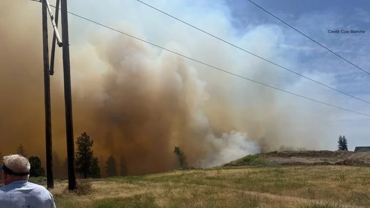 Multiple wildfires burning hundreds of acres across...