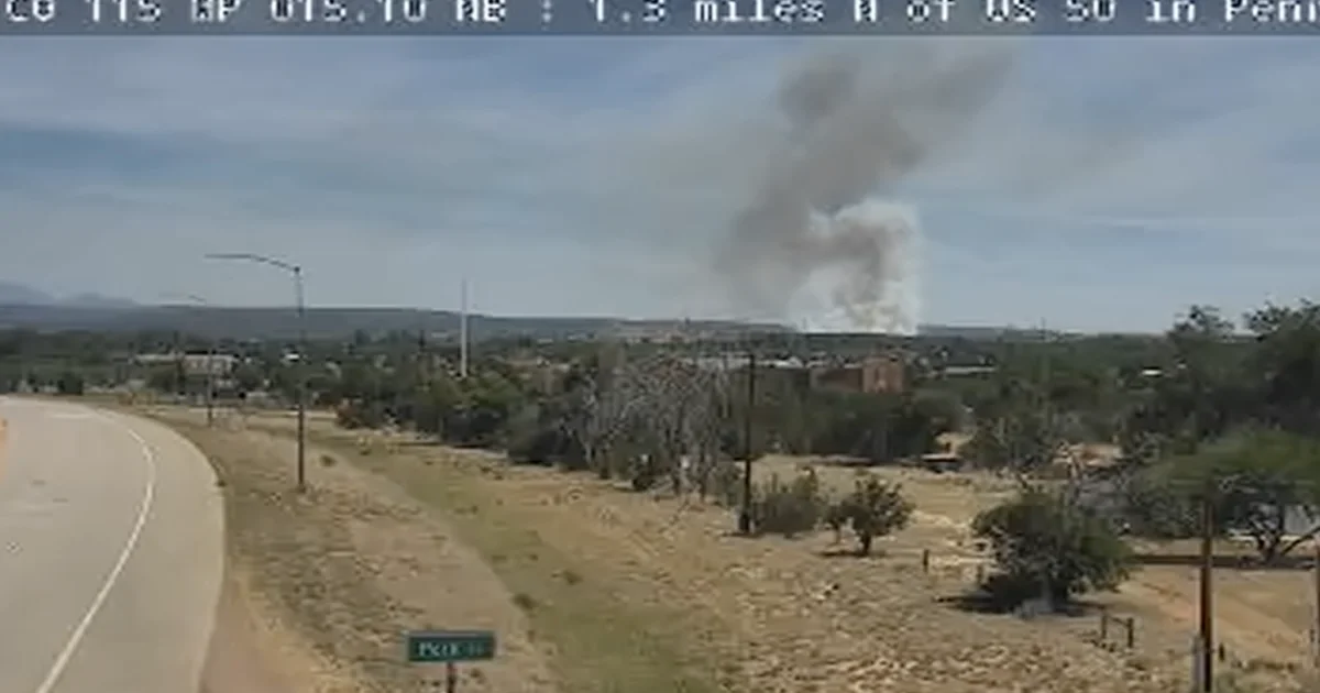 Evacuations lifted after small wildfire north of Penrose...