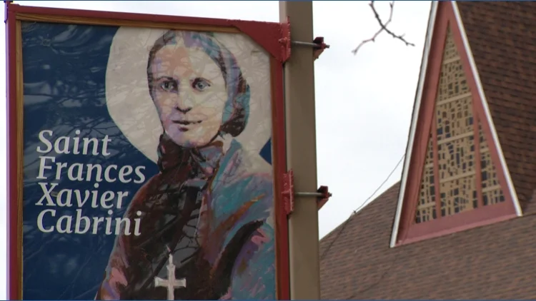 Old stained-glass windows at Mother Cabrini Shrine