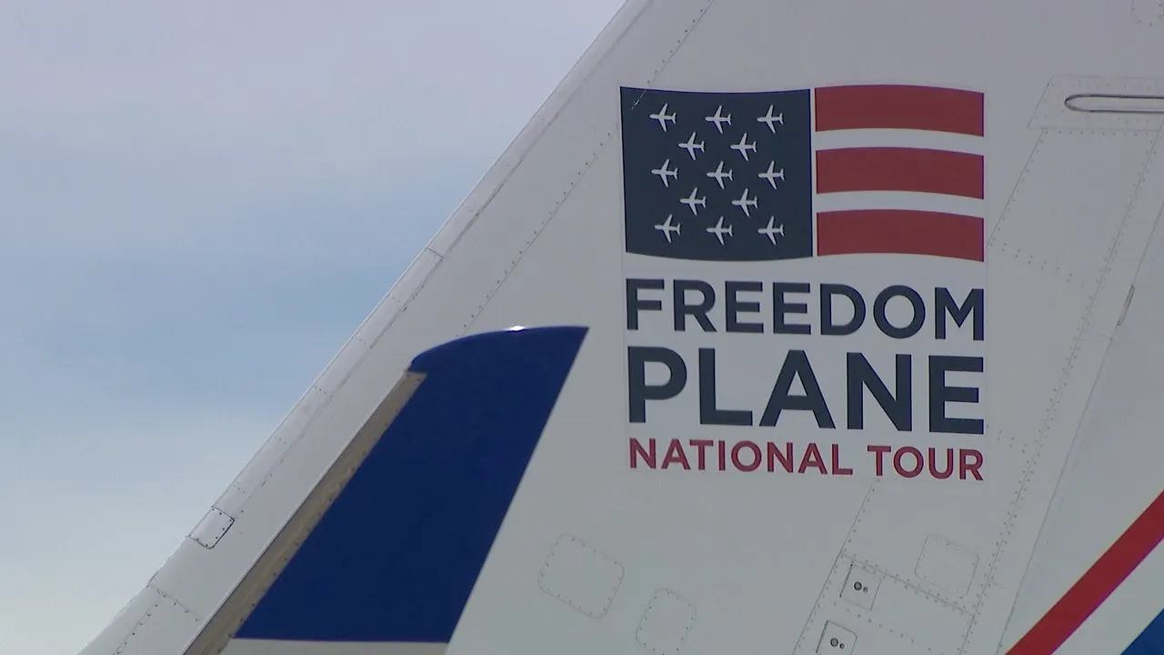 Freedom Plane arrives in Denver with rare founding