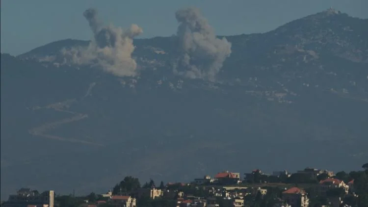 Israeli military strikes in southern Lebanon in intense...