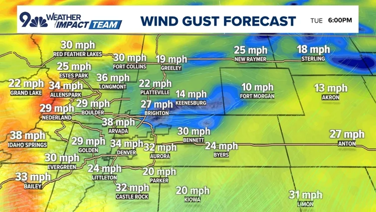 High fire danger today and tomorrow, temps spike into...
